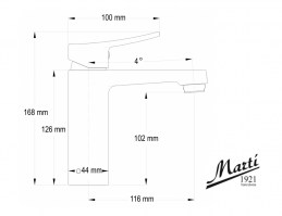 MEDIDAS MONOMANDO LAVABO HAYATT MARTI1921